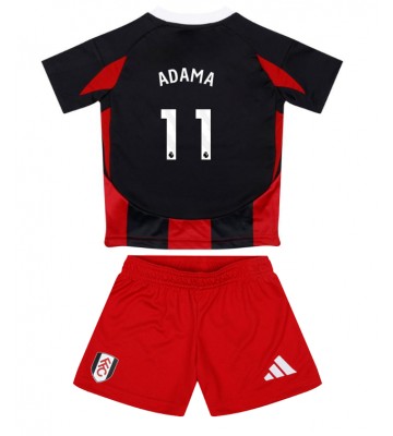 Fulham Adama Traore #11 Borta Kläder Barn 2024-25 Kortärmad (+ Korta byxor)
